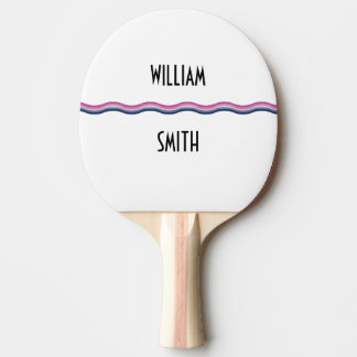 Nautical Wave Ping Pong Paddle