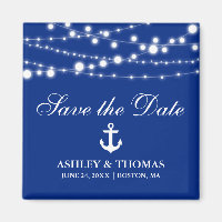 Nautical Wedding Anchor Lights Save the Date S