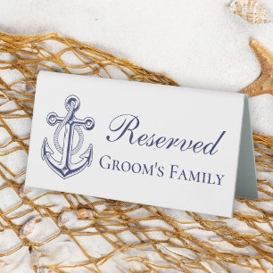 Nautical Wedding Anchor Reserved Groom's Family