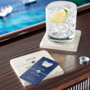 Nautical Wedding Blue and White Groomsman Gift