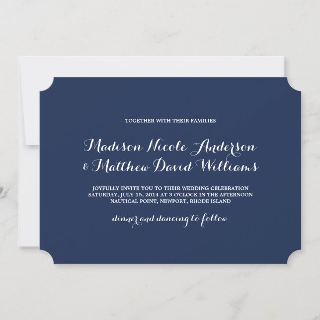 Nautical | Wedding Invitation (Front)