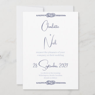 Nautical Wedding Invitation