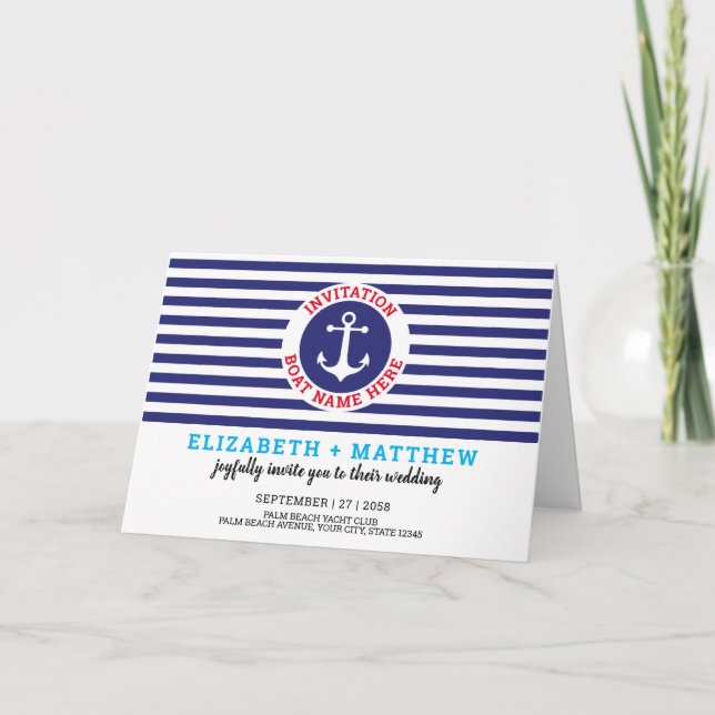 Nautical Wedding Invitation (Front)