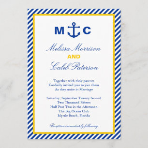 Nautical Wedding Invitation