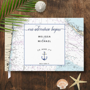 Nautical Wedding Our Adventure Begins Florida Guest Book