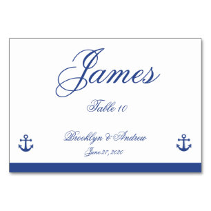 Nautical Wedding Place Cards