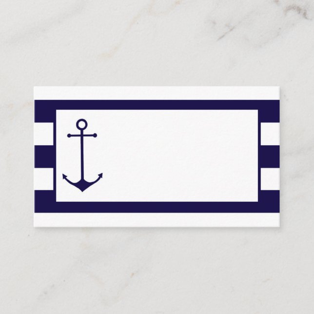 Nautical : Wedding Place Cards : Business Cards (Front)