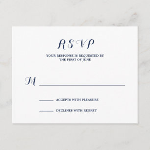 Nautical Wedding Response Card