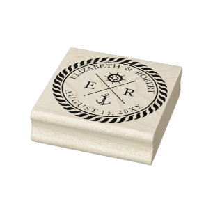 Nautical Wedding Shower 1 Rubber Stamp