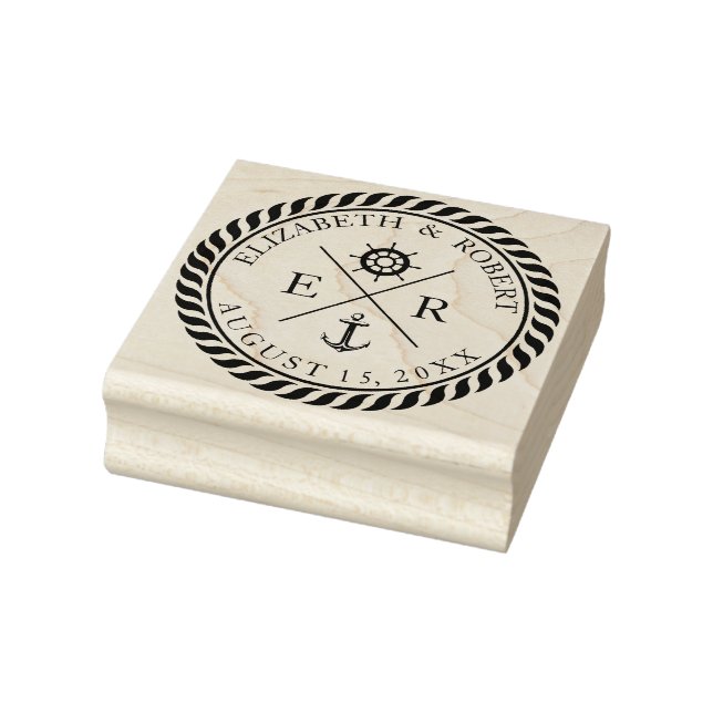 Nautical Wedding Shower 1 Rubber Stamp (Stamp)