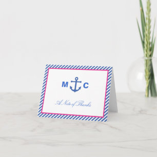 Nautical Wedding Thank You Card