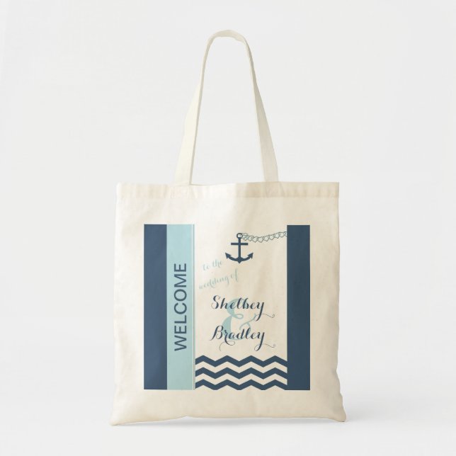 Nautical Wedding Welcome Bags (Front)