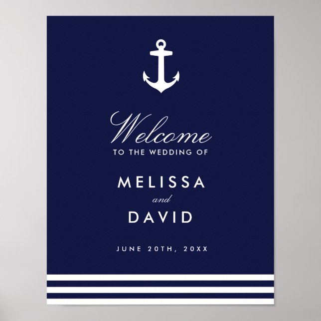 Nautical Welcome Sign (11x14) (Front)