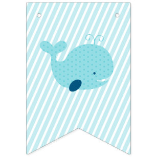 Nautical Whale Baby Shower Bunting