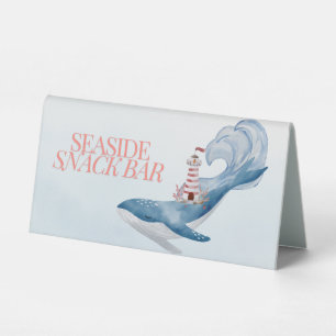 Nautical Whale Snack Bar Sign
