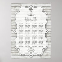 Nautical Whitewashed Wood Beach Wedding Collection