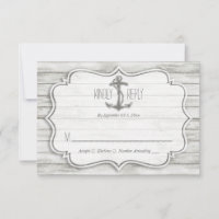 Nautical Whitewashed Wood Beach Wedding Collection