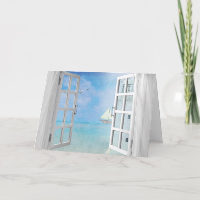 Nautical Window Sympathy Card (Front)
