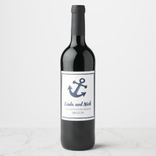 Nautical Wine Bottle Labels The Adventure Begins
