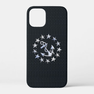 Nautical Yacht Flag Chrome Ensign on Grille Print iPhone 12 Mini Case