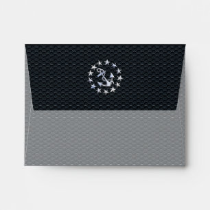 Nautical Yacht Flag Chrome Ensign on Grille Print Envelopes