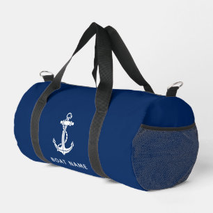 NauticalAnchor  Blue Boat Custom Cruise Swag Duffle Bag