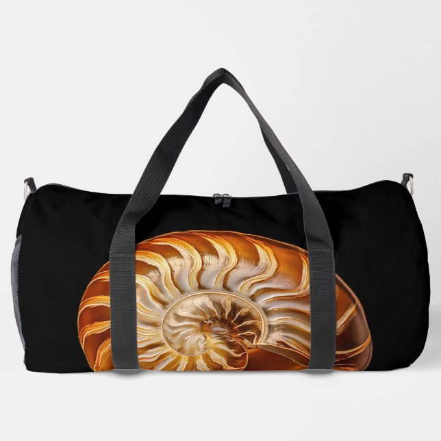 Nautile, golden shell duffle bag (Back)