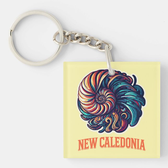 Nautile New Caledonia Key Ring (Front)