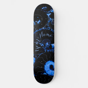 Nautilus blue shell design skateboard