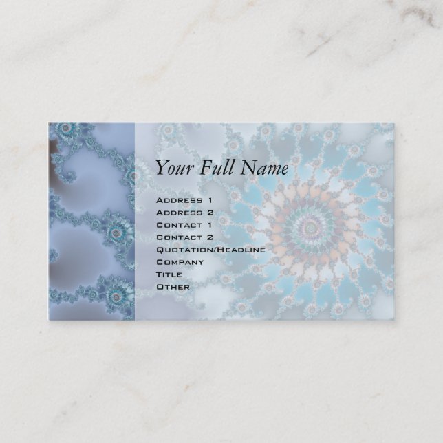Nautilus - Fractal Art Business Card (Front)