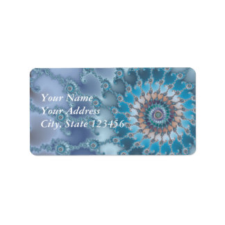 Nautilus - Fractal Art Label