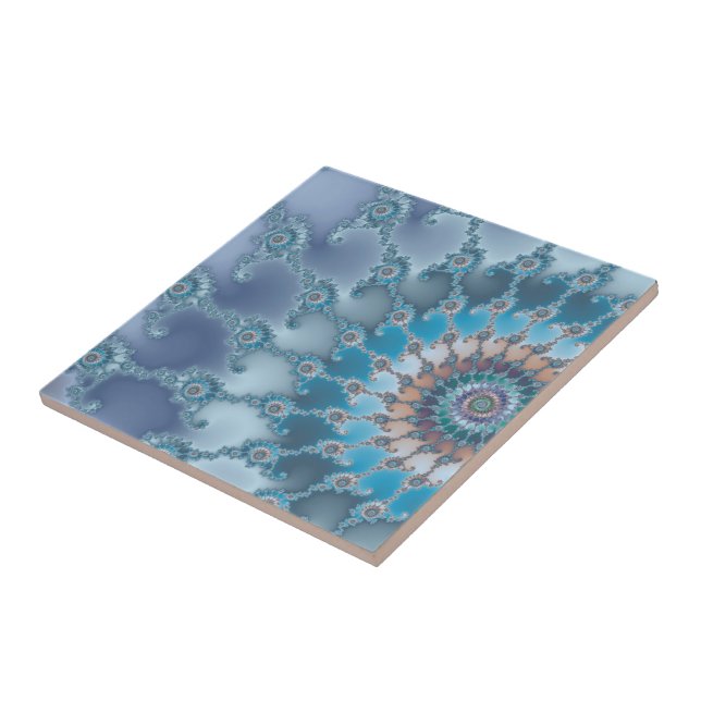 Nautilus - Fractal Art Tile (Side)