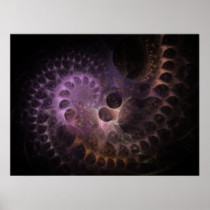 Nautilus Fractal Poster