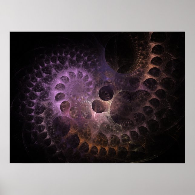 Nautilus Fractal Poster (Front)