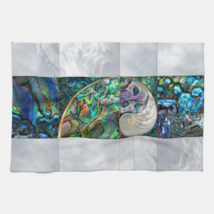 Nautilus Shell - Abalone and Pearl Tea Towel