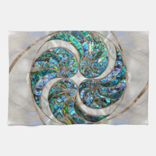Nautilus Shell - Abalone and Pearl Tea Towel