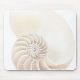 Nautilus shell, close-up mouse mat