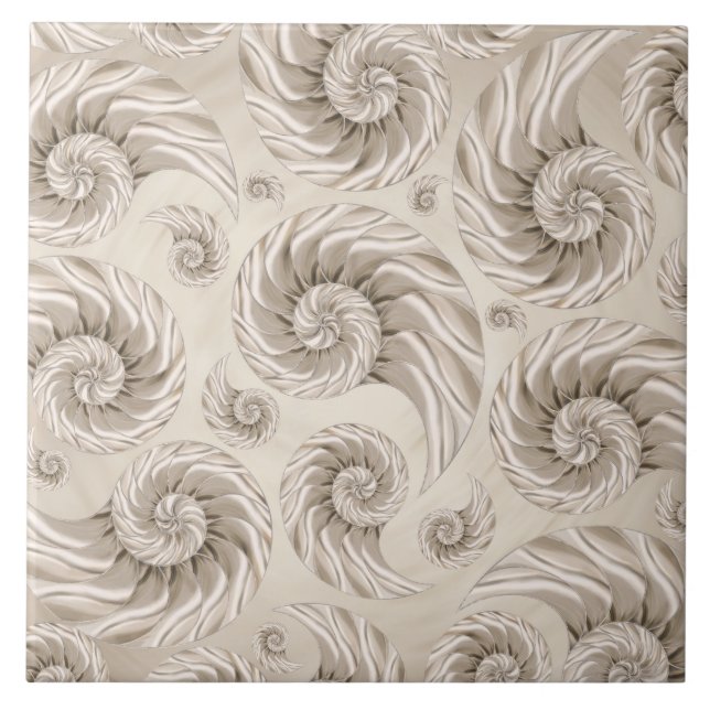 Nautilus Shell Pattern Tile (Front)