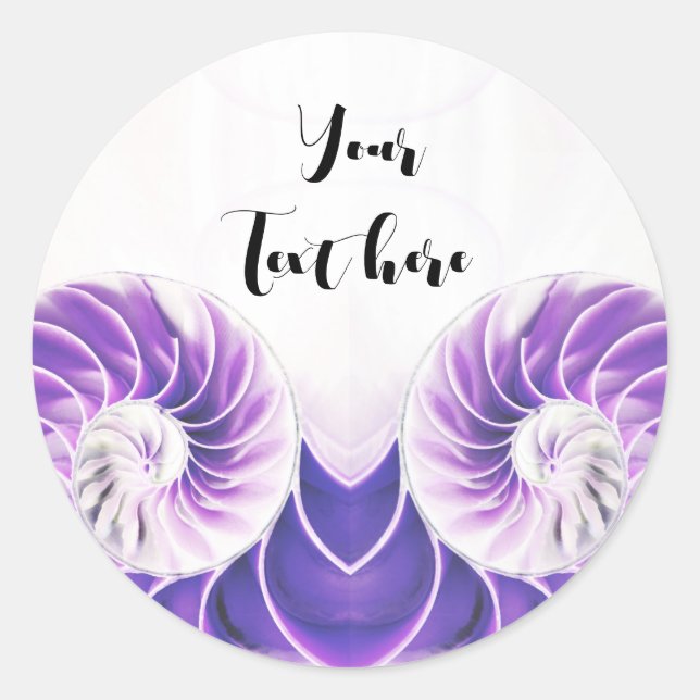 nautilus shell seashell Fibonacci sticker (Front)