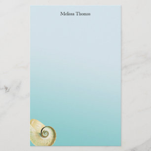 Nautilus shell stationery