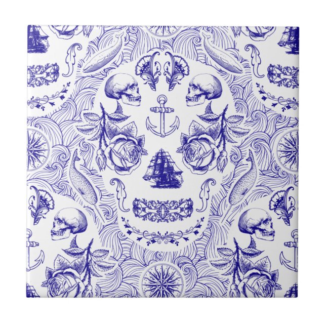 NautiSkull Tile (Front)