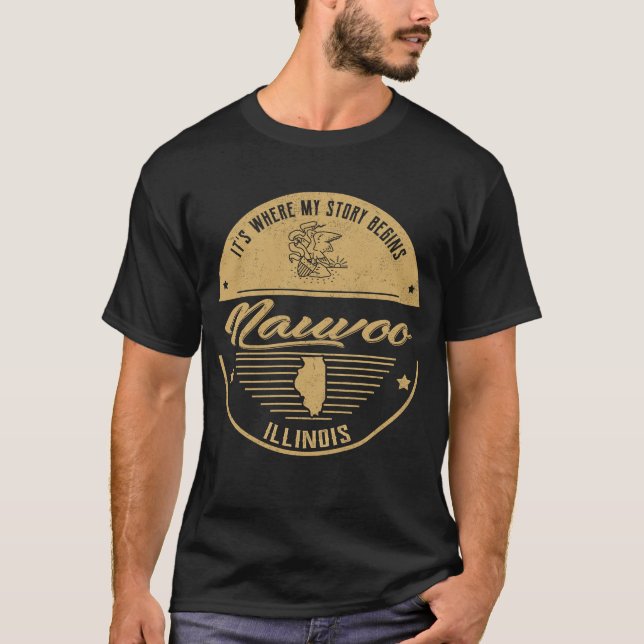 Nauvoo Illinois It's Where my story begins T-Shirt (Front)
