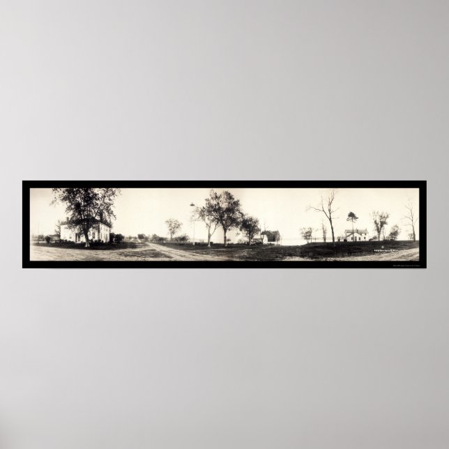 Nauvoo Mormon Houses Photo 1925 Poster (Front)