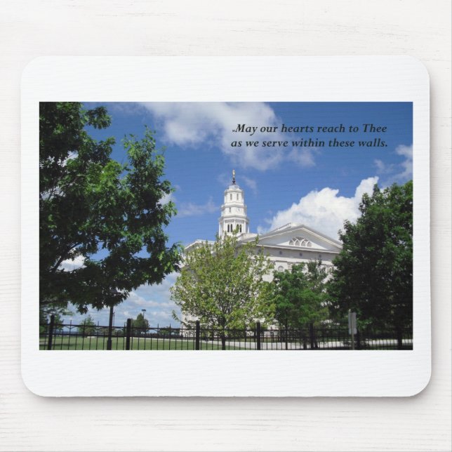 Nauvoo Temple Service Mouse Mat (Front)