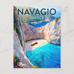 Navagio Beach Greece Postcard