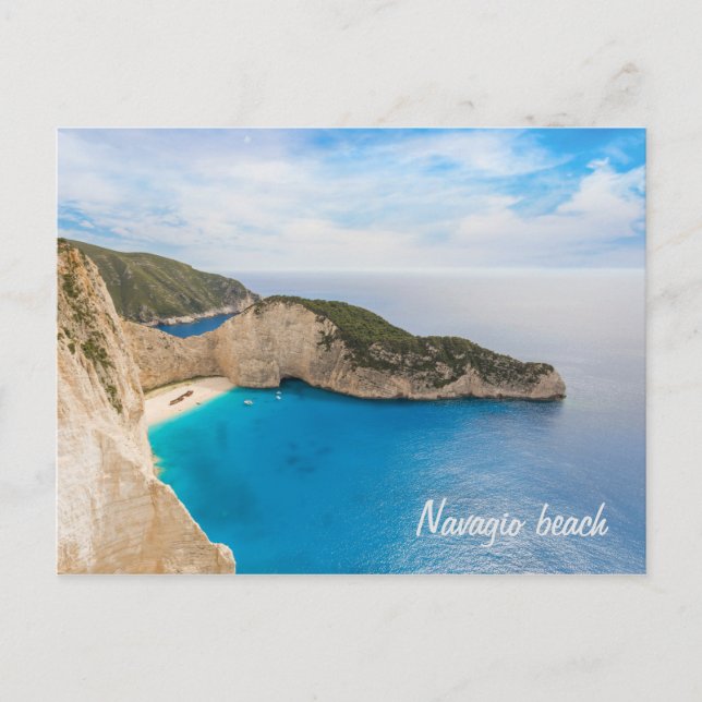 Navagio beach Greece Postcard (Front)