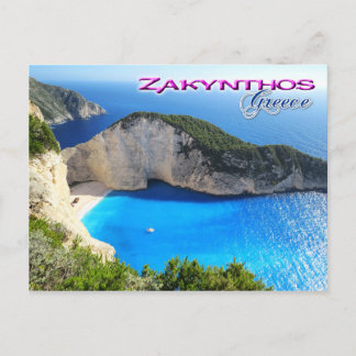 Navagio Beach, Zakynthos, Greece Postcard