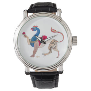 Navagunjara Krishna vintage Indian painting religi Watch