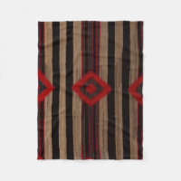 NAVAJO 1890's HORSE SADDLE BLANKET FLEECE REPRINT