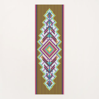 Navajo Bead Pattern Yoga Mat